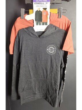 O’Neill Youth 18/20 Hoodie and Red Graphic T Shirt Set Surf Skate 2pc